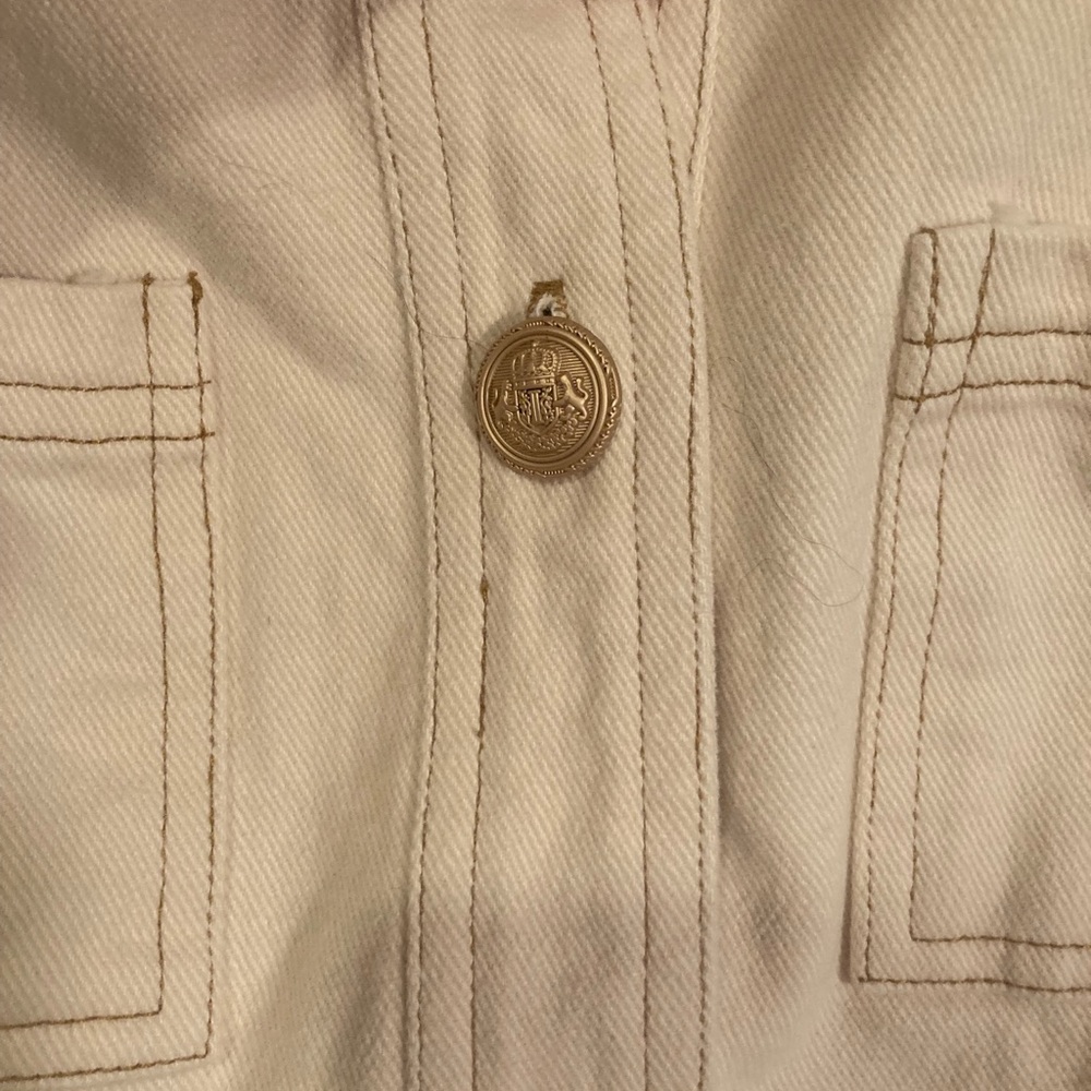 Cream Jean Jacket - Picture 3 of 8